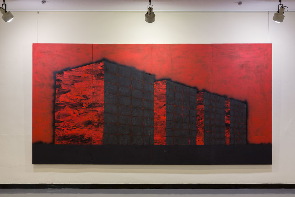 Plant1 Metareal 神奈川県民ホールギャラリー 2016年制作　1800×3600mm