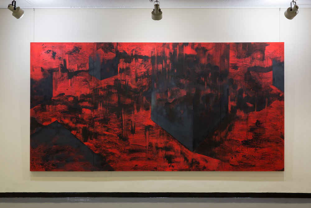 Plant2 Metareal 神奈川県民ホールギャラリー 2016年制作 1800×3600mm